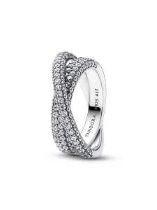 (image for) Pandora Timeless Pavé Crossover Dual Band Ring - 193022C01