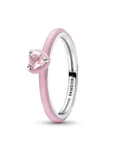 (image for) PANDORA Pink Chakra Heart Ring 193088C02 | Promise Rings