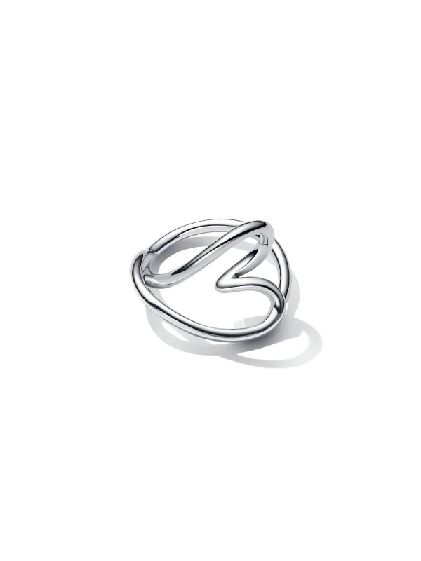 (image for) Heart Shaped Ring PANDORA 193288C00 Sterling Silver - View 4