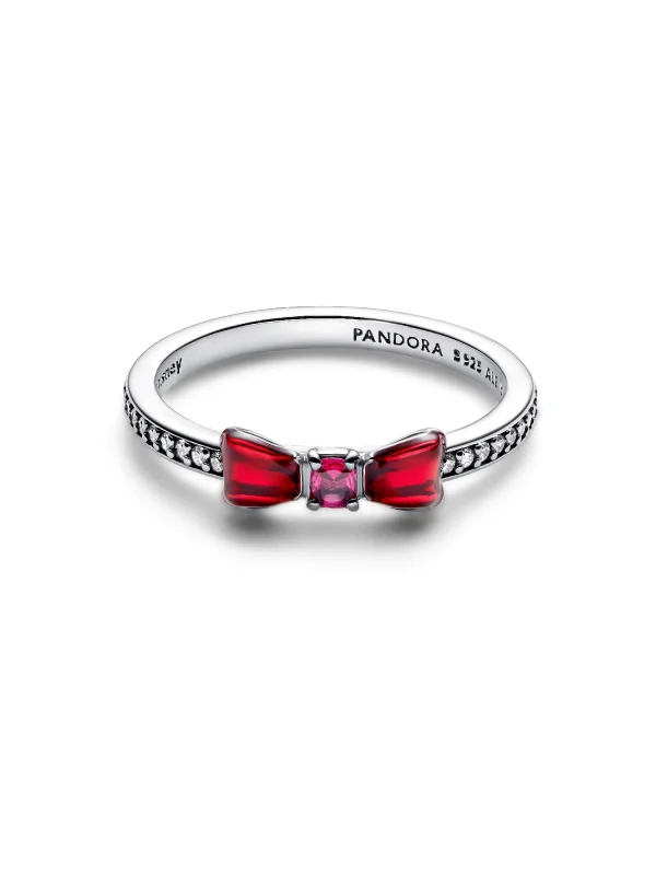 (image for) DISNEY PANDORA Princess Rings 193652C01 Sterling Silver Bow - View 4