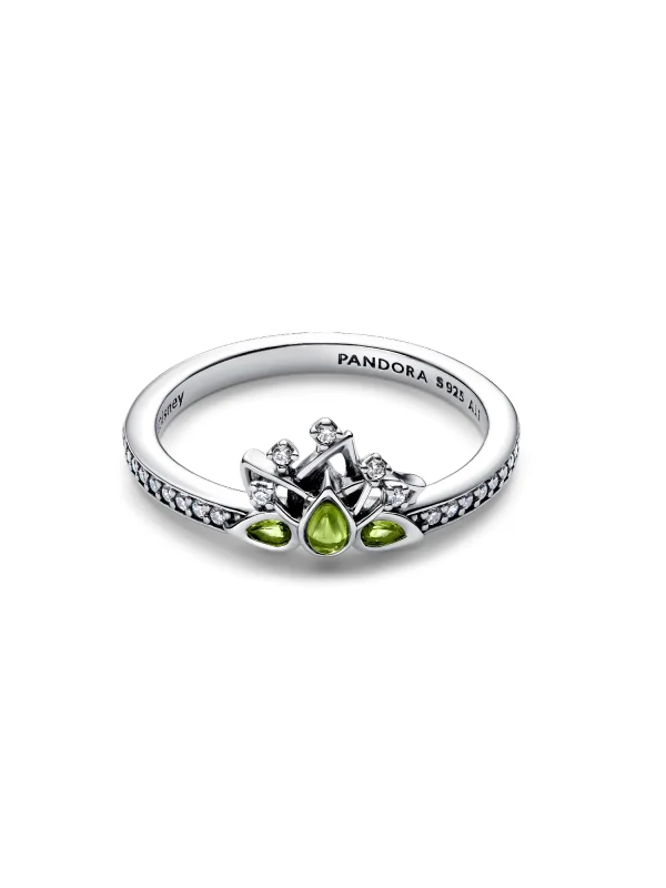 (image for) PANDORA Tiana Ring 193653C01 Sterling Silver Disney Princess - View 4