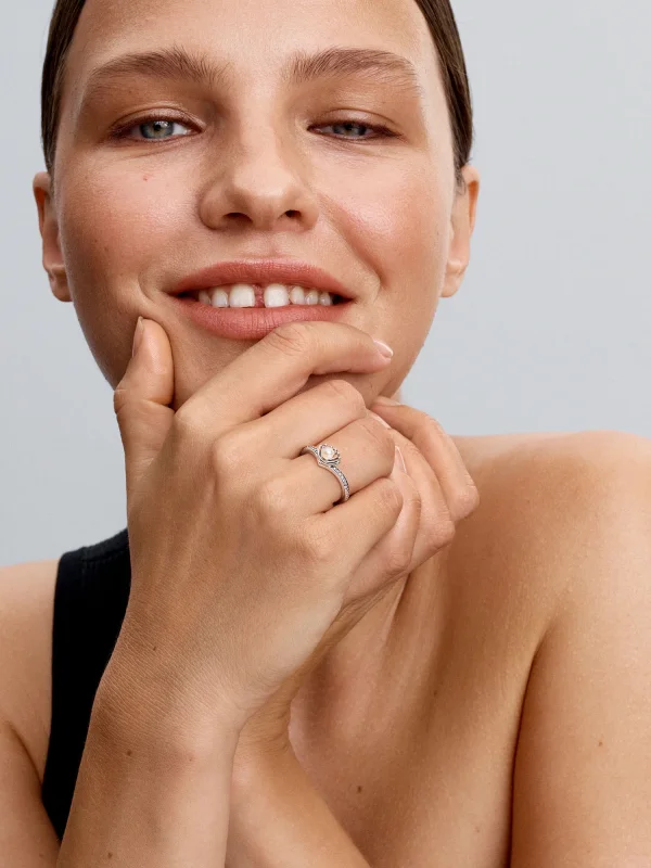 (image for) ARIEL RING PANDORA 193654C01 | Pearl & Shell Ring - View 3