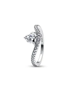 (image for) Pandora Wavy Pavé Heart Ring - 193661C01