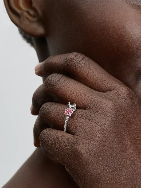 (image for) Pandora Disney Stitch & Stone Ring - 193740C03 - View 2