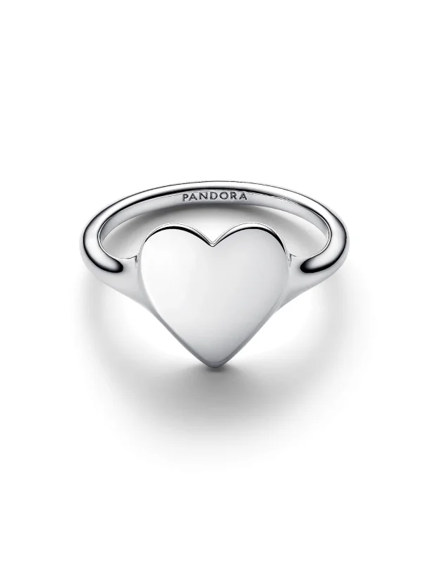 (image for) Pandora Engravable Heart Ring - 193988C00 - View 6