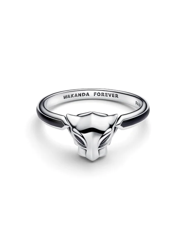 (image for) PANDORA Marvel Black Panther Ring 194223C01 Sterling Silver - View 3