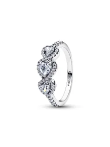 (image for) Pandora Halo Heart Trilogy Ring - 194413C01