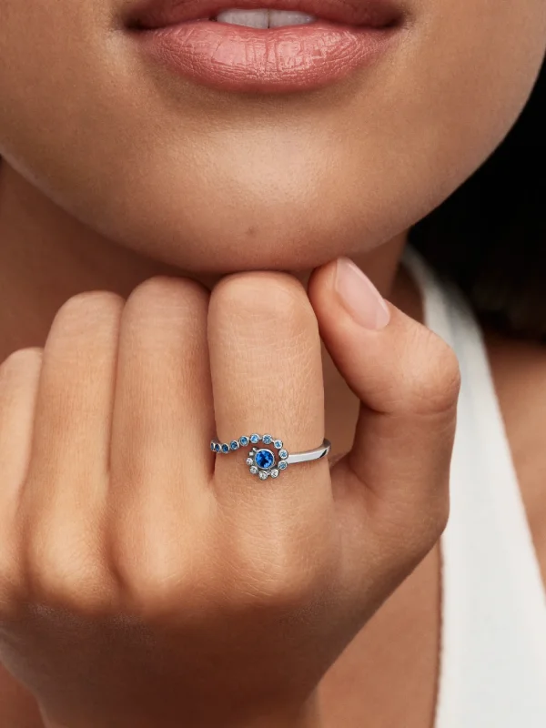 (image for) Pandora Disney Moana Ocean Wave Ring - 194641C01 - View 2