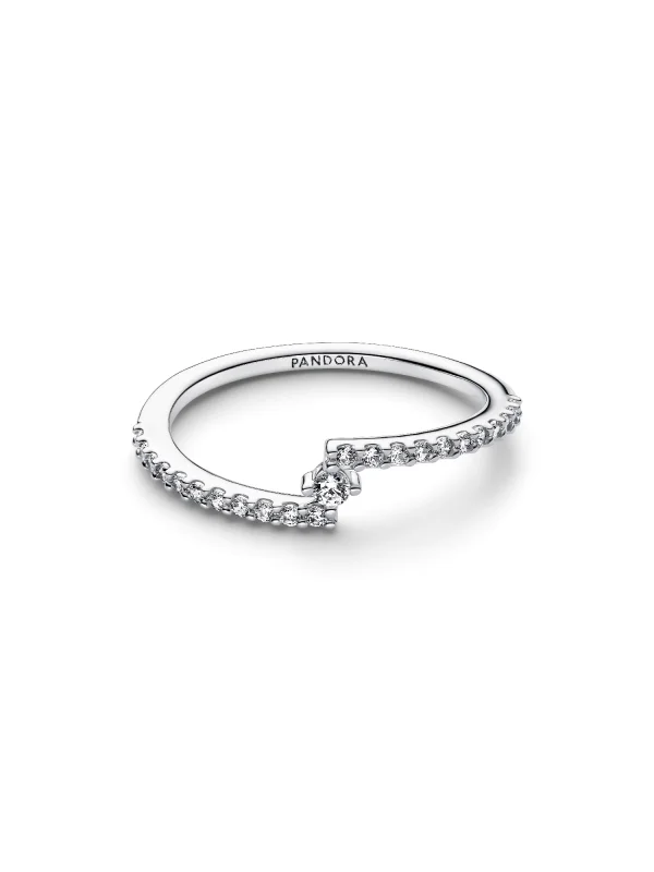 (image for) Pandora Sparkling Split Pavé Ring - 195111C01 - View 4