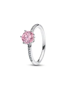(image for) Pandora Pink Sparkling Crown Ring - 198289C03