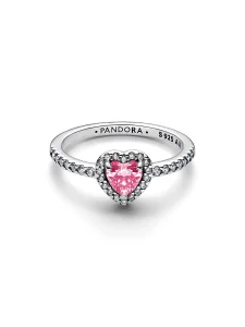 (image for) PANDORA Rose Elevated Heart Ring Sterling Silver 198421C03