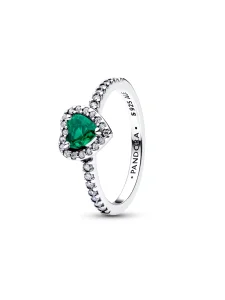 (image for) Pandora Elevated Royal Green Heart Ring - 198421C07