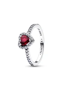 (image for) Pandora Elevated Fuchsia Rose Heart Ring - 198421C13