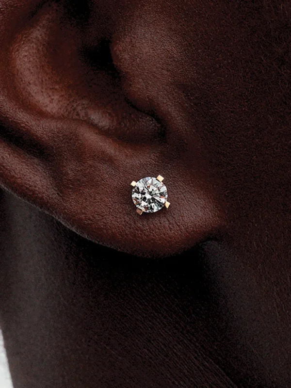 (image for) Pandora Era 14k Gold Lab-grown Diamond Earrings - 252855C01 - View 2
