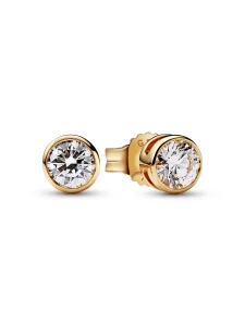 (image for) Pandora Era Bezel 14k Gold Lab-grown Diamond Earrings - 252864C01