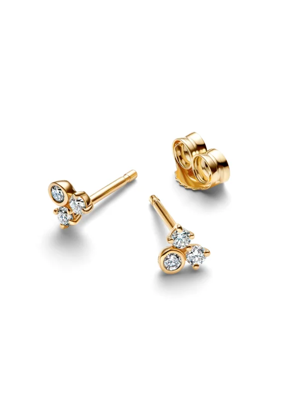 (image for) Pandora Era Lab-Grown Diamond Cluster Stud Earrings - 253732C01 - View 4