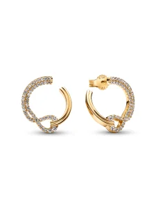 (image for) Pandora Infinite Lab-grown Diamond Pavé Open Circle Stud Earrings - 254153C01