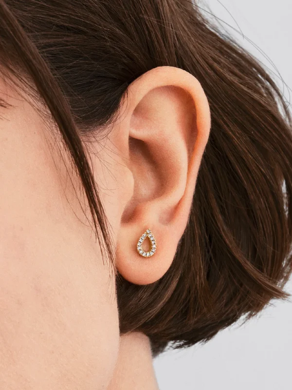 (image for) Pandora Infinite Lab-grown Diamond Pavé Stud Earrings - 254154C01 - View 2