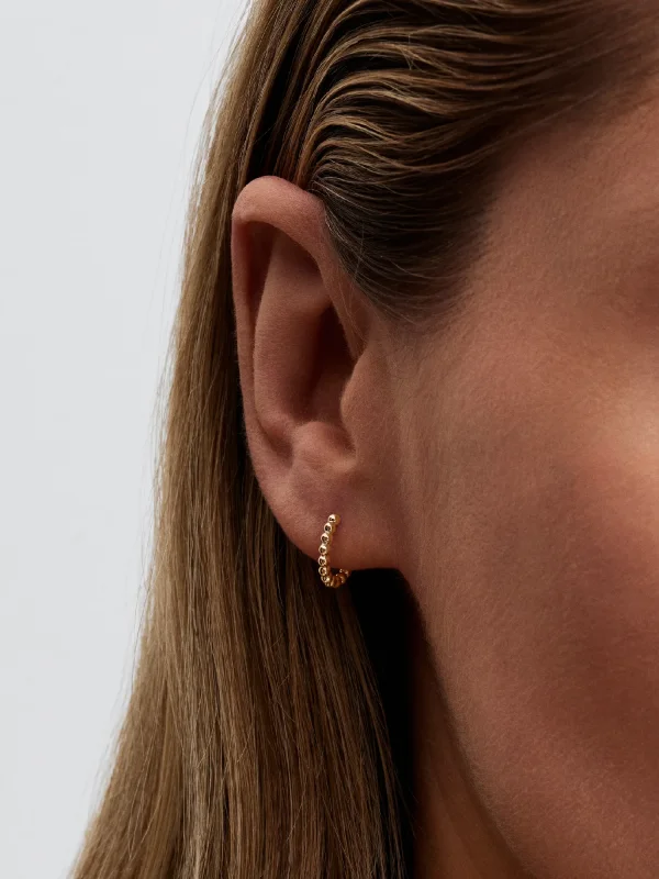(image for) Pandora Era Bead Hoop Earrings - 254438C00 - View 2
