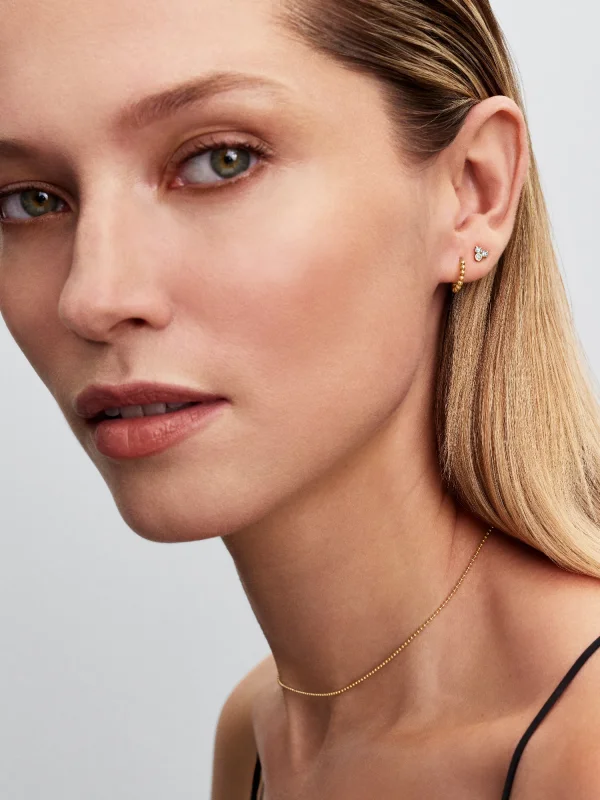 (image for) Pandora Era Bead Hoop Earrings - 254438C00 - View 4