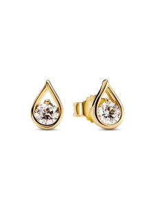 (image for) Pandora Infinite 14k Gold Lab-grown Diamond Earrings - 259458C01