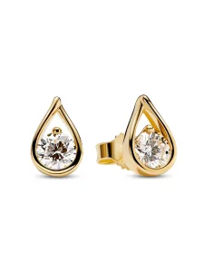 (image for) Pandora Infinite 14k Gold Lab-grown Diamond Earrings - 259460C01