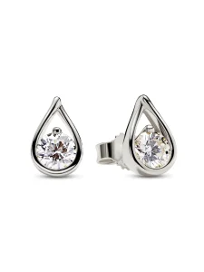 (image for) Pandora Infinite 14K White Gold Lab-grown Diamond Earrings - 259461C01