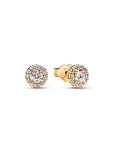 (image for) Pandora Round Pavé Halo Stud Earrings - 263019C01