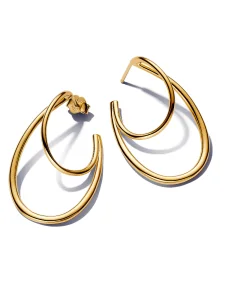 (image for) Pandora Organically Shaped Double Hoop Earrings - 263870C00
