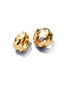 (image for) Pandora Rippled Hoop Earrings - 263874C00