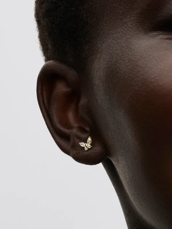 (image for) Pandora Butterfly Stud Earrings - 264264C01 - View 2
