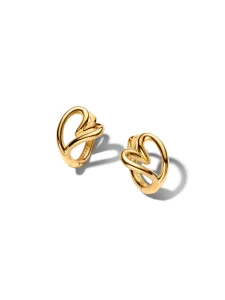 (image for) Pandora Organically Shaped Heart Small Hoop Earrings - 264359C00