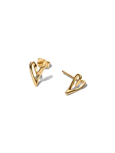 (image for) Pandora Organically Shaped Heart Stud Earrings - 264393C00