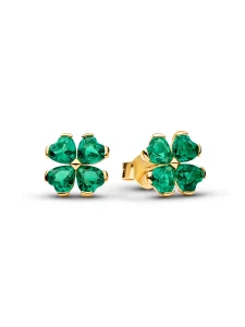 (image for) Pandora Green Lucky Clover Stud Earrings - 264500C01