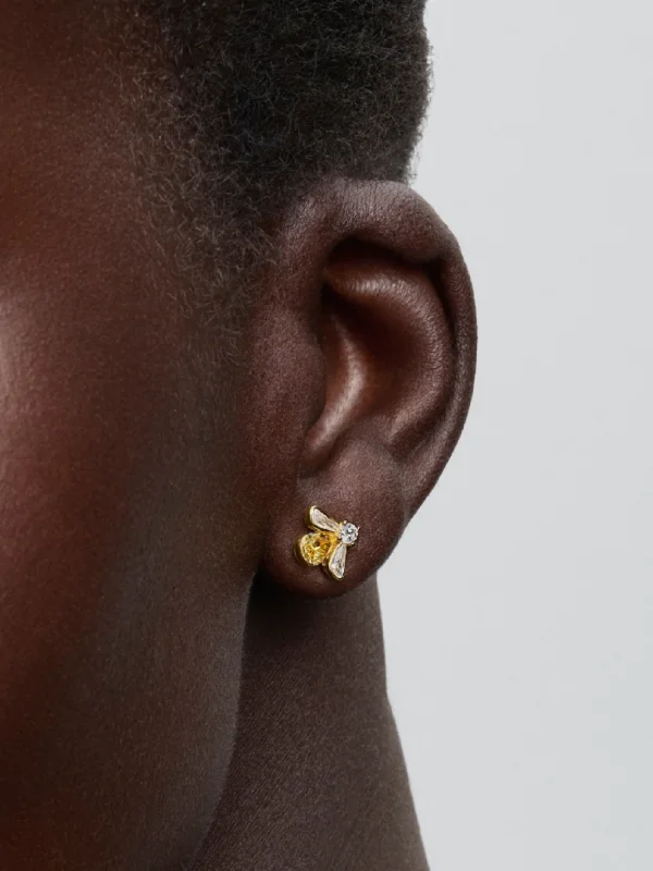 (image for) Pandora Honey Bee Stud Earrings - 264559C01 - View 2
