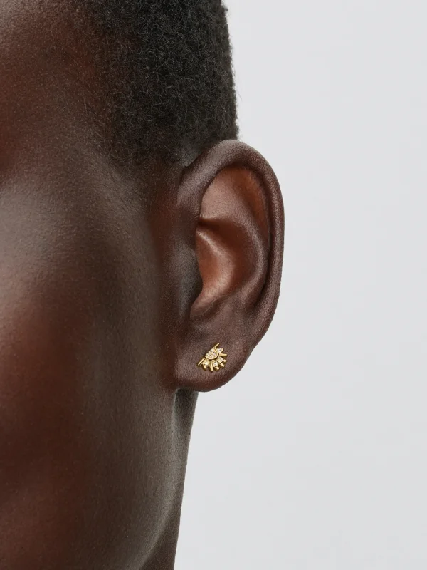 (image for) Pandora Celestial Sparkling Sun Stud Earrings - 264627C01 - View 2