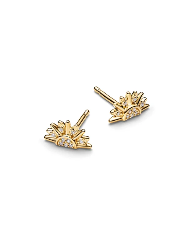 (image for) Pandora Celestial Sparkling Sun Stud Earrings - 264627C01 - View 3