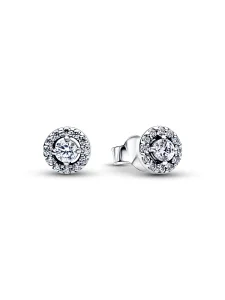 (image for) Pandora Round Pavé Halo Stud Earrings - 293019C01