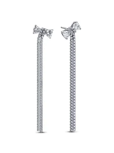 (image for) Pandora Pavé Bow Drop Earrings - 293544C01