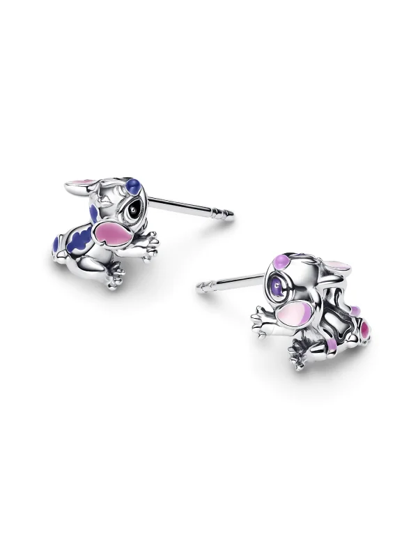 (image for) Stitch Earrings PANDORA 293741C01 Sterling Silver Studs - View 4