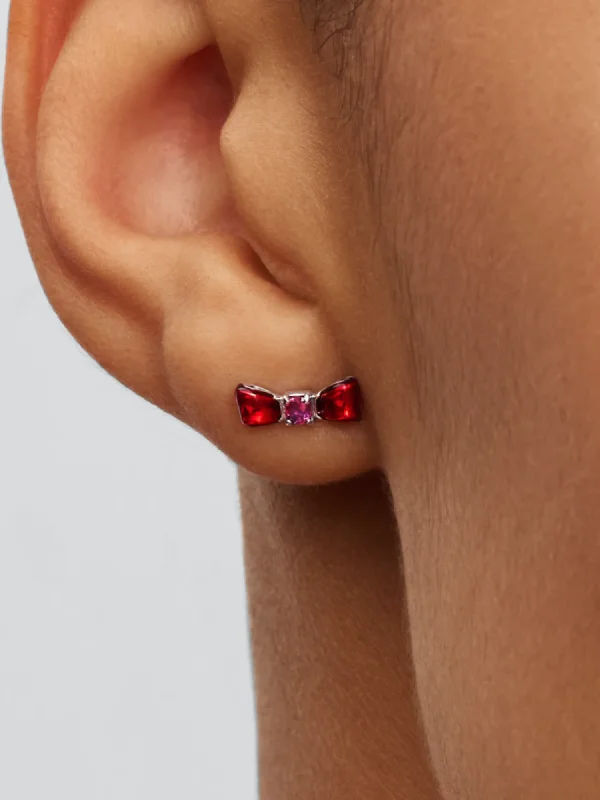 (image for) Pandora Disney Snow White Bow Stud Earrings - 293779C01 - View 2