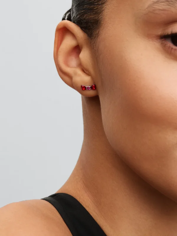 (image for) Pandora Disney Snow White Bow Stud Earrings - 293779C01 - View 3