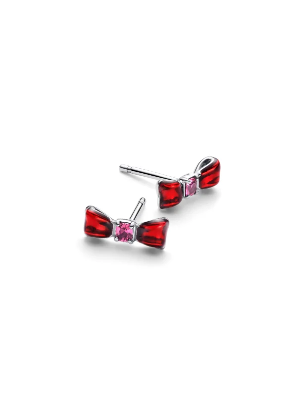 (image for) Pandora Disney Snow White Bow Stud Earrings - 293779C01 - View 4