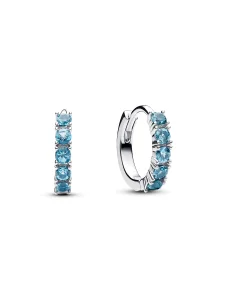 (image for) Pandora Light Blue Huggie Earrings - 293849C01