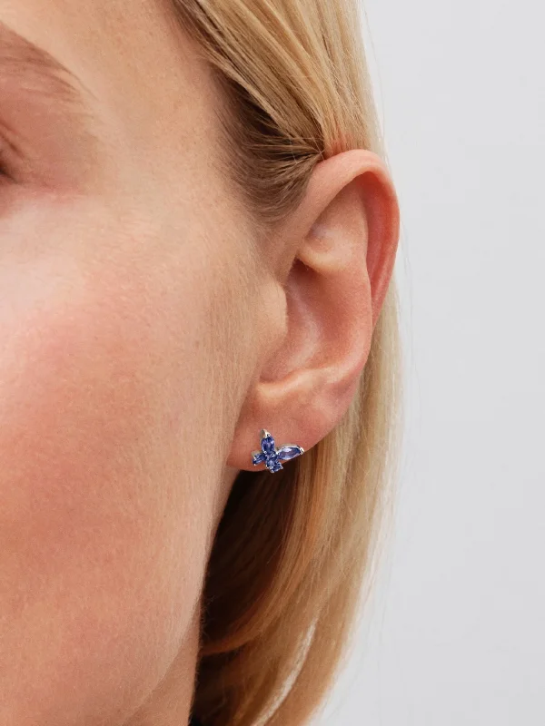 (image for) Pandora Butterfly Stud Earrings - 294230C01 - View 2