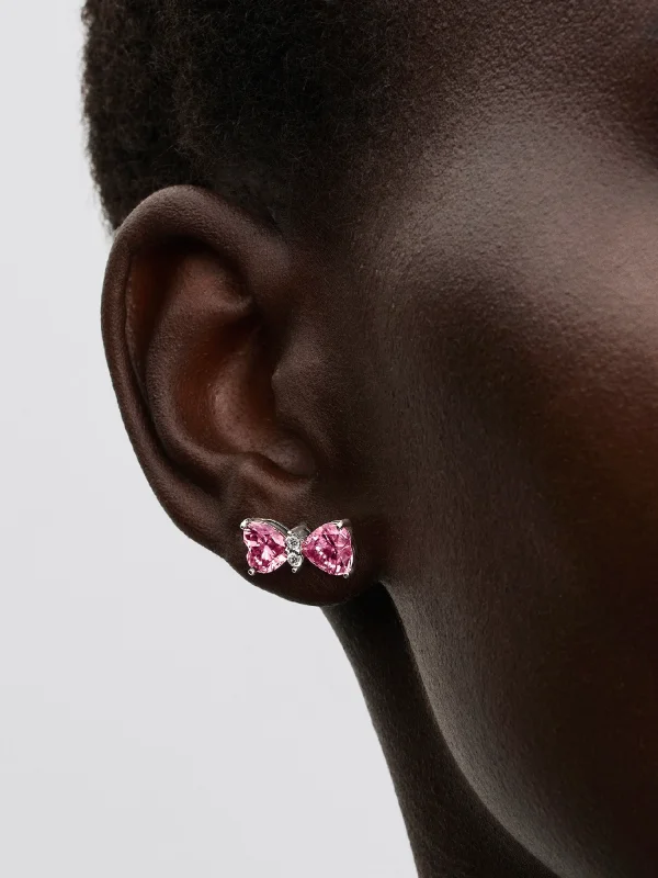 (image for) Pandora Bow Stud Earrings - 294265C01 - View 2
