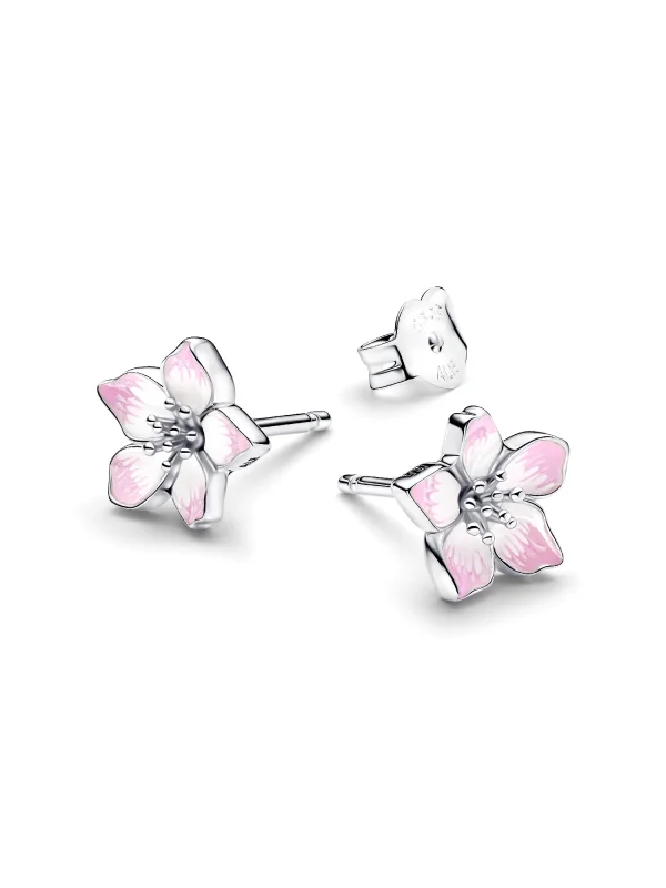(image for) Pandora Cherry Blossom Stud Earrings - 294370C01 - View 3