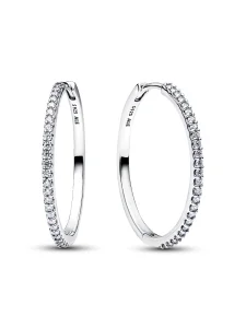 (image for) Pandora Sparkling Hoop Earrings - 294650C01