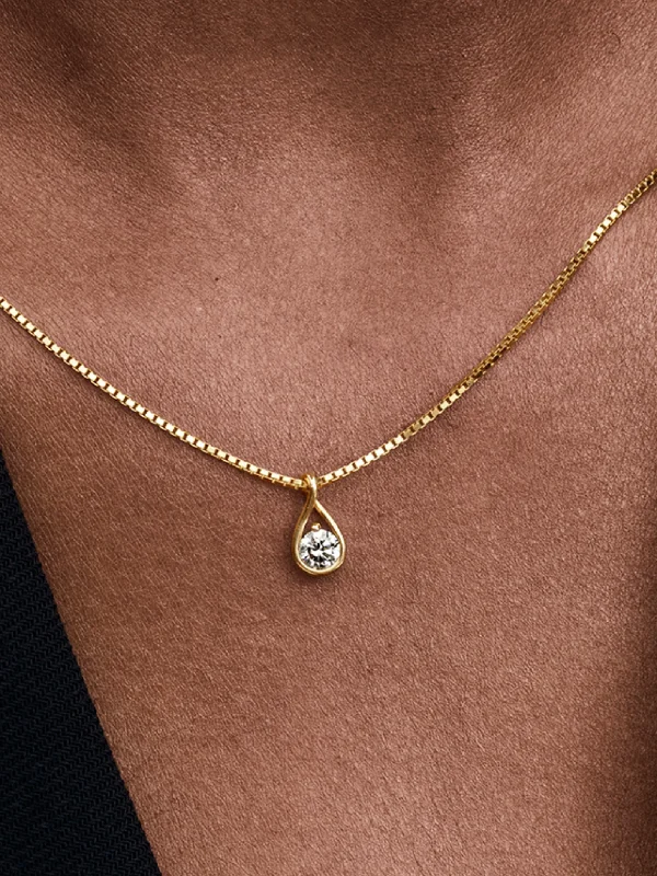 (image for) Pandora Infinite 14k Gold Lab-grown Diamond Pendant Necklace - 352187C01 - View 2