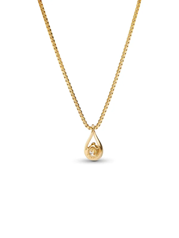 (image for) Pandora Infinite 14k Gold Lab-grown Diamond Pendant Necklace - 352187C01 - View 4